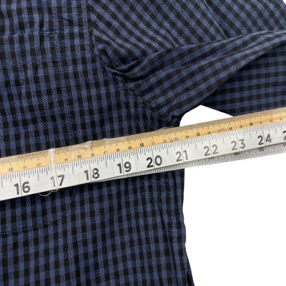 The North Face Blue Plaid Cotton Long Sleeve Button Down Shirt Men's Medium - Picture 5 of 8